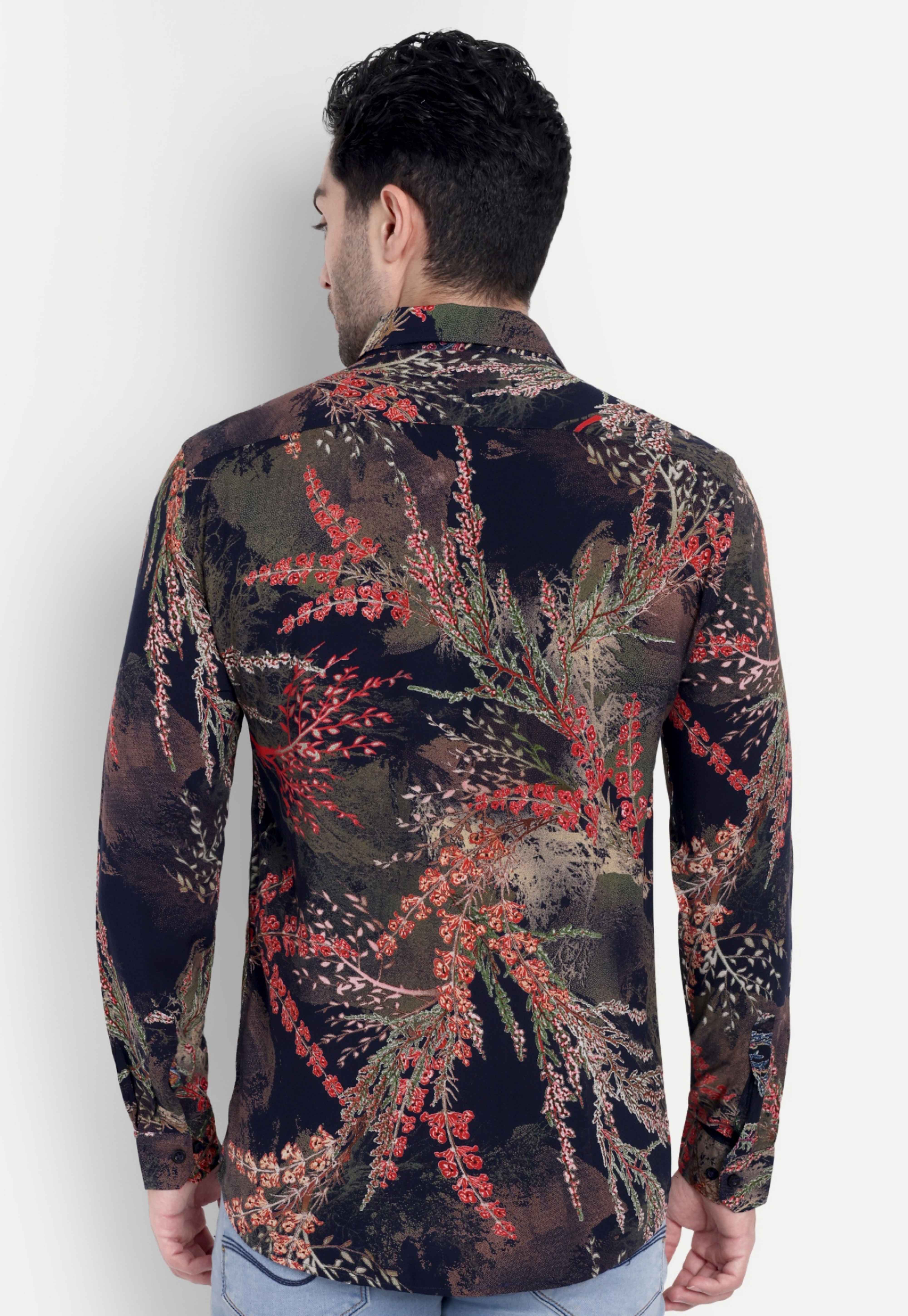 Shadow Blossom Full Sleeve Shirt